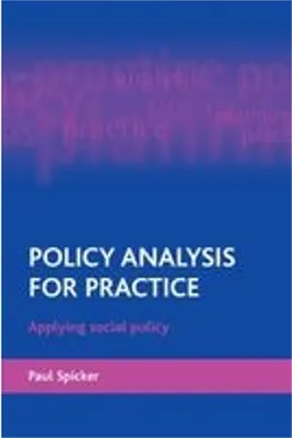 Immagine prodotto di Policy analysis for practice