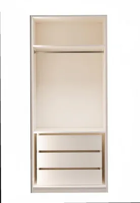 Produktbild von Zweitüriger Kleiderschrank Modern Beige Kommode Schrank
