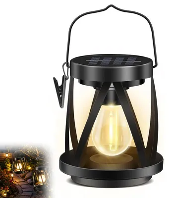 Produktbild von Solar Flammenlampe 3-in-1 IP65 – Eisen antik, 12h Leuchtdauer | Wegbeleuchtung & Außenlampe für Garten