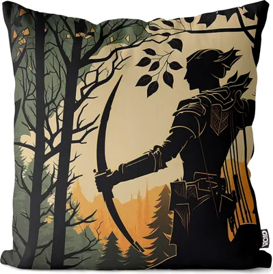 Produktbild von VOID Bogenschütze Elf Krieger Kissenbezug Kissenhülle sofa couch wohnzimmer dekoration wasserfest Outdoor Garten Kissen bezug deko