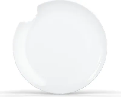 Image de TV Tasse Assiette à gâteau 73.01 Assiette avec morsure ronde Set de 2 pièces 20cm blanc