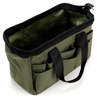 Produktbild von Gartenwerkzeugtasche mit mehreren Fächern aus 600D-Oxford-Gewebe, wasserabweisend