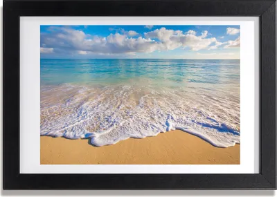 Produktbild von Bild 30x20 MDF-Rahmen, Wandkunst Hawaii-Strand