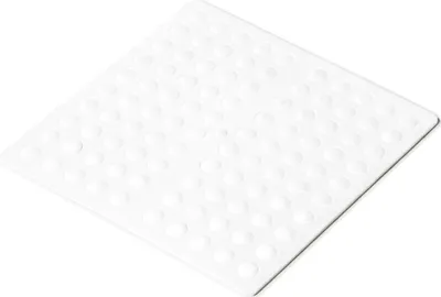 Produktbild von Adsamm® | 100 x selbstklebende Anschlagpuffer | Ø 7 mm | Höhe: 1,5 mm | rund | halbkugelförmig | Weiß | Elastikpuffer zum Kleben |