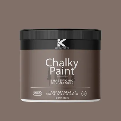 Produktbild von Kenzopaints Chalky Paint Kreidefarbe Möbelfarbe Möbellack 250ml - Berlin Bark