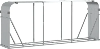 Produktbild von Kaminholzunterstand Silbern 234x45x100 cm Verzinkter Stahl