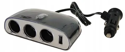 Produktbild von DBautomotive Dreifach Zigarettenanzünder-Verteiler mit USB 12/24V