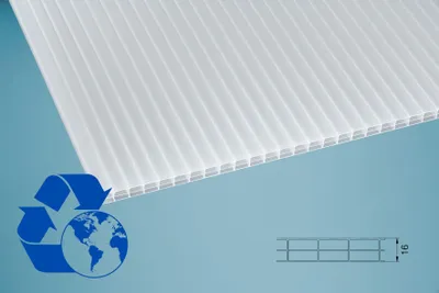 Produktbild von Polycarbonat Dacheindeckung Komplettset mit Stegplatten