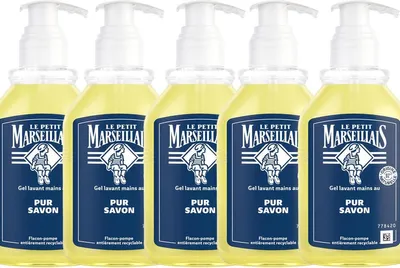Obrázok produktu pre Le Petit Marseillais Tekuté mydlo Pure Savon 5 x 300 ml - Jemné čistenie z Francúzska