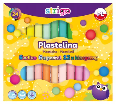 Immagine prodotto di Strigo Plastelina Szkolna 24 kolory