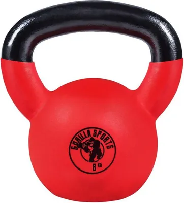 Obrázek produktu pro Gorilla Sports kettlebell činka, pogumovaný povrch, 8 kg