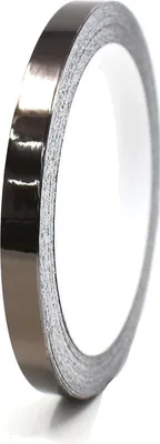 Produktbild von 8,5m Zierstreifen 7mm Chrom Schwarz Auto Motorrad Dekorstreifen Seitenstreifen