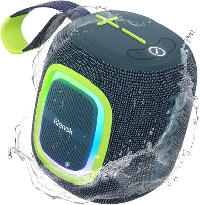 Produktbild von Klein mit Licht FM Radio Bluetooth 5.3 Musikbox Kabellos Bass Box mit 15 Stunden Spielzeit Stereo Tragbar Wasserdicht TF Karte USB Stick