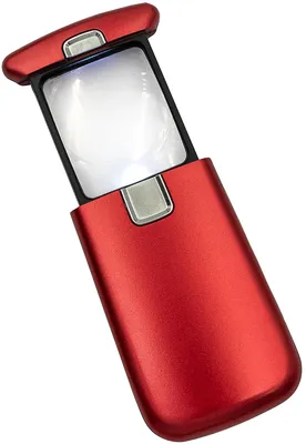 Productafbeelding van WEDO 2717702 WEDO vergrootglas Lucina met LED-verlichting, rood