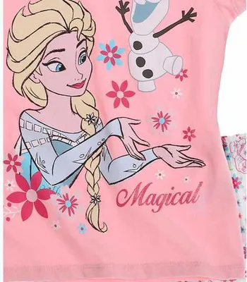 Produktbild von Disney Die Eiskönigin Shorty-Pyjama rosa (140|rosa)