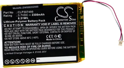 Produktbild von vhbw Akku Ersatz für Boyue CLP307499 für eBook Reader (2300 mAh, 3,7 V, Li-Polymer)