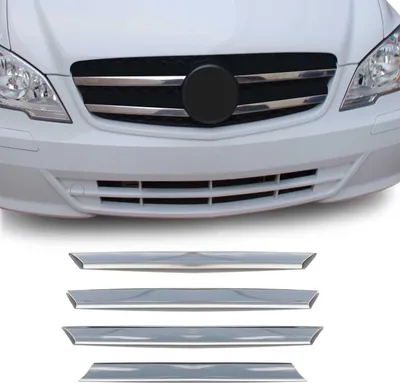 Zdjęcie produktu dla Listwa osłony chłodnicy Listwa osłony chłodnicy do Mercedes Vito W639 2010-2014 chrom 4x