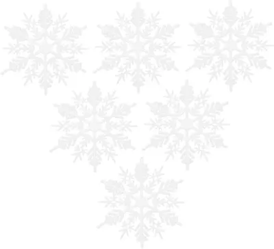 Produktbild von 24 stücke Hängende Weihnachtsschneeflocke Aus Schneeflockenanhänger Für Weihnachtsbaumfensterwanddekoration Weihnachtsbaumschmuck Hängende Weihnachtsbaumornamente