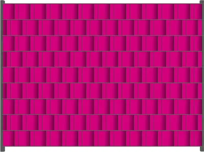 Produktbild von Wallario Zaunsichtschutz mit Motiv Pink für Ein- und Doppelstabmatten Zäune in der Größe 250 x 180 cm