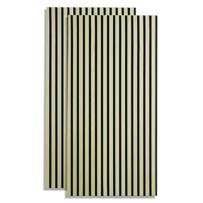 Obrázek produktu pro Akustikpaneele Holz 60 x 120 cm 2 Paneele Creme Wandpaneele Deckenpaneele 3D Wandpaneel Wandverkleidung Dekorpaneel