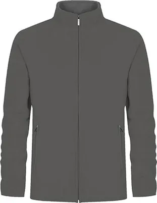 Immagine prodotto di Promodoro 7961 | Giacca in doppio pile da uomo, zip nascosta - Colore: Grigio acciaio - Taglia: 4XL