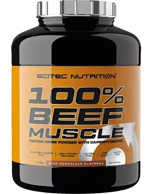Zdjęcie produktu dla Scitec Nutrition 100% Beef Muscle 3180 g czekoladowy / Gainer / Gainer zawierający hydrolizowane białko wołowe