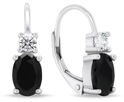 Image de Élégantes boucles d'oreilles en argent avec zircones EA749WBC