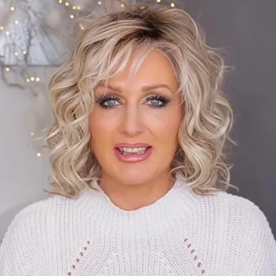 Obrázek produktu pro 35 cm paruky ženy blond krátké vlasy kudrnaté paruky ženy Cosplay paruky