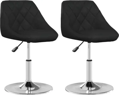 Produktbild von Esszimmerstühle 2 Stk. Schwarz Kunstleder
