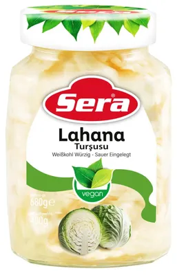 Produktbild von Sera Eingelegter Weißkohl 680 g – würzig-sauer eingelegt, knackig, im Glas