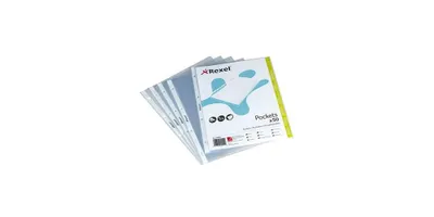 Obrázok produktu pre Obal na brožúry Hetzel DIN A4 0,08 mm otvorený vrchný polypropylénový priehľadný 50 ks / balenie.