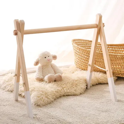 Productafbeelding van Houten Speelgym voor Baby met Verwijderbare Bogen