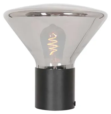 Image de Steinhauer - lampe de table - Ambiance - noir - verre métal verre fumé - Ø 26cm - E27 - 3401ZW