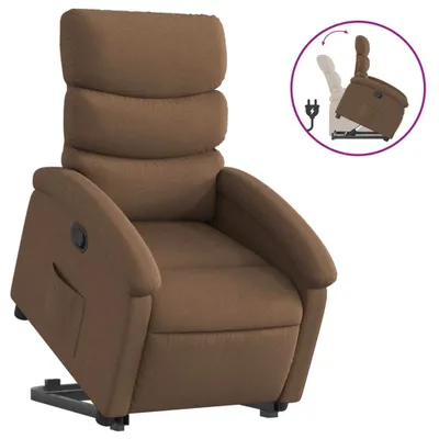 Produktbild von Relaxsessel mit Aufstehhilfe Braun Stoff
