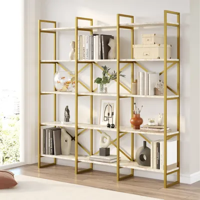 Produktbild von Skye Decor, Vg6-Ge, Bücherregale, Weißer Marmor, 170 x 175 x 30 cm