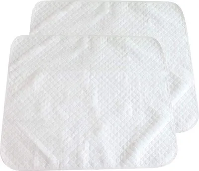 Productafbeelding van Famanu beschermers voor babybedden, waterdicht - 2 stuks, 45 x 35 cm, wit
