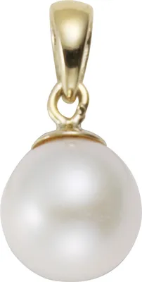 Zdjęcie produktu dla Wisiorek V 585/- żółte złoto słodkowodna perła hodowlana 7-7.5mm