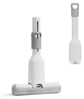 Productafbeelding van 2 mini-mopjes + 4 sponsen; Draagbare, zelfdragende mop; Spons-mop, klein formaat