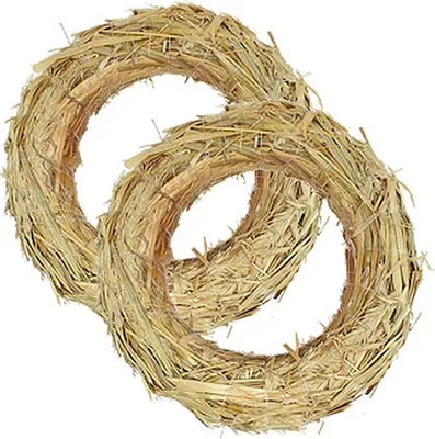 Produktbild von Strohkranz für Adventsdeko und kreative Bastelideen 18cm, 10 Stück