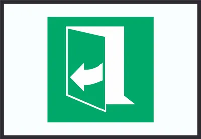 Produktbild von Tür öffnet durch Ziehen auf der rechten Seite Symbol A2 Rückseite selbstklebend Schild