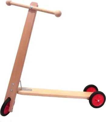 Produktbild von Roller, Kinderholzroller mit drei Rädern