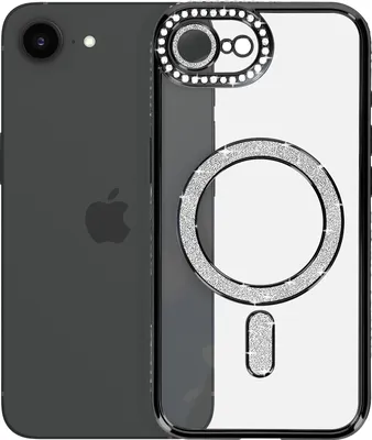 Immagine prodotto di Avizar, Custodia Diamond per iPhone 16e MagSafe con bordo in strass, nero
