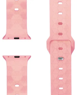 Produktbild von Hexion Armband für Apple Watch SE/10/9/8/7/6/5/4/3/2/1, Silikon Loop Sportarmband, 38/40/41/42mm - Zartrosa