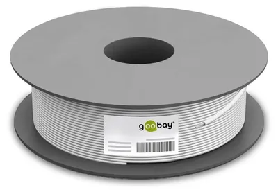 Produktbild von Goobay CAT 6 Netzwerkkabel, U/UTP, Weiß, CCA Kupfergemisch für SOHO Anwendungen, AWG 24/7 (stranded), PVC