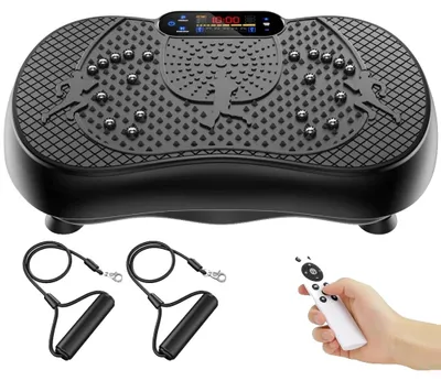Immagine prodotto di Piattaforma vibrante, integrazione Bluetooth, display LCD, colore nero