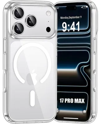 Image de Coque pour iPhone 17 Pro Max, Protection Antichoc Anti-Rayures avec Cercle Magnétique - Transparente