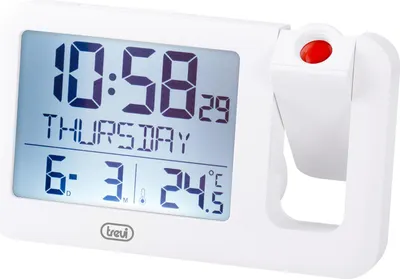 Immagine prodotto di Trevi PJ 3030, Sveglia digitale, rettangolo, bianco, interno, ora, 2 anni/anni