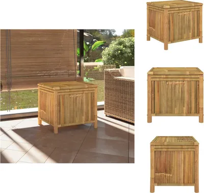 Produktbild von vidaXL Gartentruhe 60x52x55 cm Bambus -  Gartenboxen