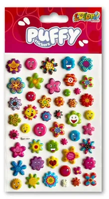 Zdjęcie produktu dla Naklejki puffy Flowers - Penmate
