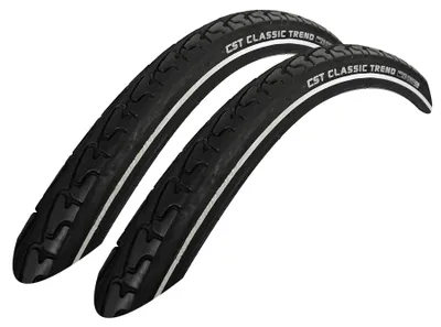 Produktbild von CST Reifen Trend 26x1.75\" 47-559 schwarz Reflex Draht.